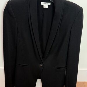 Helmut Lang Black Shawl Collar Single-Button Blazer